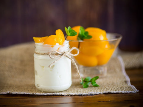 Bio Fruchtdessert (Pfirsich-Maracuja)