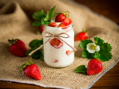 Bio Fruchtdessert (Erdbeere)