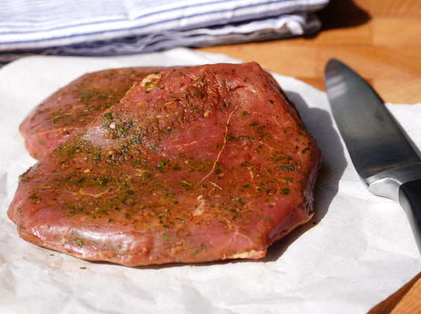 Bio Keulensteak - mariniert - vom Weiderind