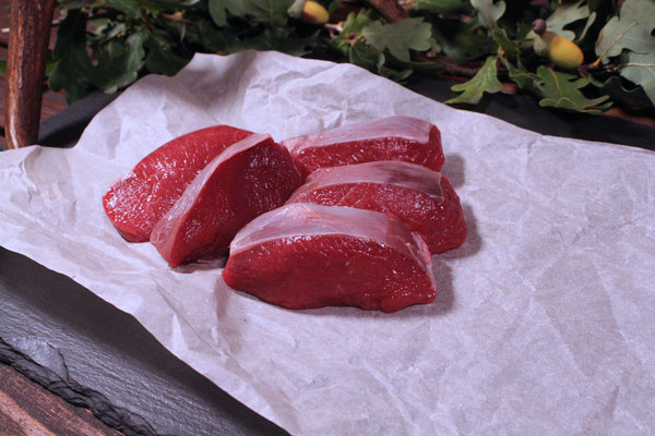 Bio Rückenmedaillons vom Damhirsch