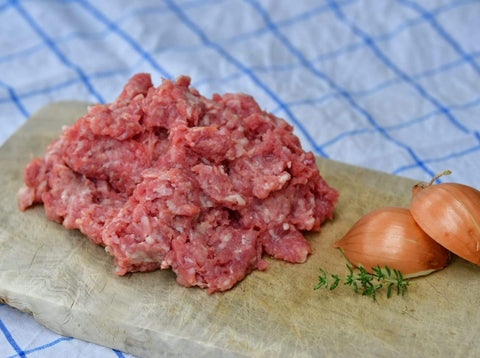 🥘/♨️ Frisches Bio Hackfleisch vom Sattelschwein